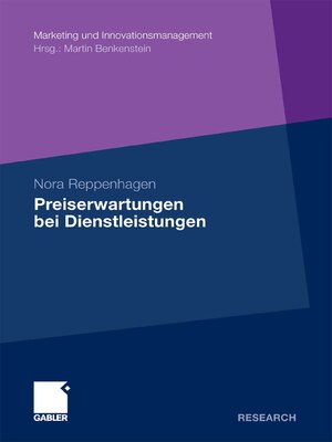 cover image of Preiserwartungen bei Dienstleistungen